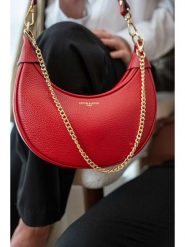 Victor & Hugo Paris Skórzana torebka "Tiva" w kolorze czerwonym - 23 x 13 x 6 cm rozmiar: onesize. Czerwone torby na ramię Victor & Hugo Paris, bez wzorów, z materiału, na ramię, bez dodatków. Za 282.99 zł.