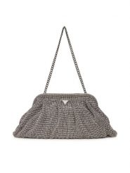 Guess Torebka Zalina Mini HWRY93 50710 Srebrny. Szare torebki klasyczne Guess, z aplikacjami, z tworzywa sztucznego, bez dodatków. Za 799.99 zł.