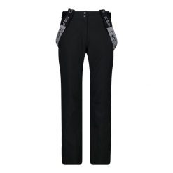 Spodnie damskie narciarskie CMP 34W4496. Czarne spodnie materiałowe CMP, na co dzień, l, bez wzorów. W wyprzedaży za 666.20 zł.