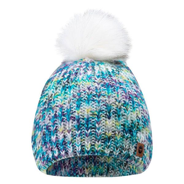 Zimowa Czapka Damska Lady Vikna. Białe czapki Hi-tec, z aplikacjami, z dzianiny. Za 65.99 zł.