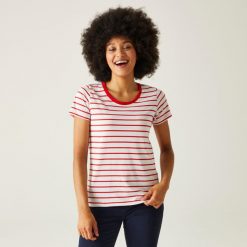 Filandra VIII damska koszulka. Czerwone bluzki Regatta, bez wzorów, casualowe, bez kołnierzyka, bez ramiączek. Za 153.50 zł.