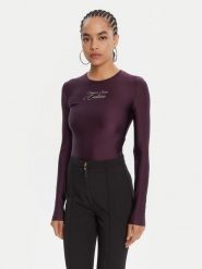 Versace Jeans Couture Body 79HAM2A1 N0008 Fioletowy Slim Fit. Fioletowe body Versace Jeans Couture, bez wzorów, z jeansu. Za 839.99 zł.