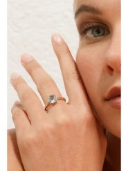 L instant d Or Złoty pierścionek "Topaze Unique" z topazem rozmiar: 54. Niebieskie pierścionki L instant d Or, z topazem, złote. Za 1,348.99 zł.