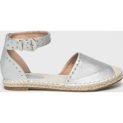 Answear - Espadryle. Szare espadryle ANSWEAR, bez wzorów, z materiału, bez obcasa, na szpilce, bez zapięcia. W wyprzedaży za 69.90 zł.