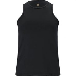 Damski tank top Athlecia Almi. Czarne koszulki sportowe Athlecia, bez wzorów, bez kołnierzyka, bez ramiączek. Za 140.00 zł.