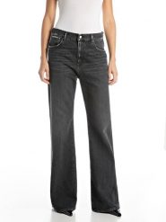 Replay Dżinsy - Flared fit - w kolorze czarnym rozmiar: W27/L30. Czarne jeansy Replay, l, z aplikacjami. Za 346.95 zł.