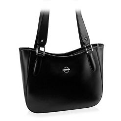 Shopperka klasyczna BETLEWSKI BVP-123 CZARNY. Czarne shopper Betlewski, bez wzorów, ze skóry, klasyczne, do ręki, duże, bez dodatków. Za 399.00 zł.