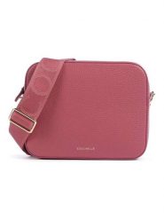 COCCINELLE Skórzana torebka w kolorze jagodowym - 21 x 17 x 6 cm rozmiar: onesize. Czerwone torby na ramię Coccinelle, bez wzorów, z materiału, na ramię, bez dodatków. Za 680.85 zł.