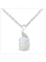 Revoni Złoty naszyjnik z diamentową zawieszką - dł. 45 cm rozmiar: onesize. Szare naszyjniki Revoni, z diamentem, złote. Za 679.25 zł.