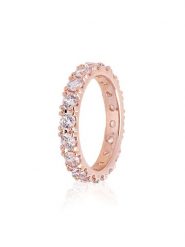 Pandora Pozłacany pierścionek z cyrkoniami rozmiar: 48. Czerwone pierścionki Pandora, z cyrkonią, pozłacane. Za 426.45 zł.