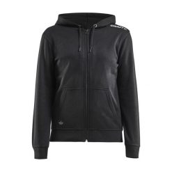Bluza sportowa damska Craft Community Fz. Czarne bluzy Craft, xs, bez wzorów, z materiału, z kapturem. Za 288.00 zł.