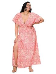 Aller Simplement Sukienka w kolorze różowym rozmiar: 54-58. Różowe sukienki Aller Simplement, na co dzień, bez wzorów, z bawełny, klasyczne, bez kołnierzyka, bez ramiączek, maxi, proste. Za 100.99 zł.