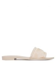 Guess Klapki FLJELS FAL03 Kremowy. Białe klapki Guess, z aplikacjami, z materiału, bez obcasa. Za 329.99 zł.