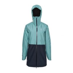 Kurtka przeciwdeszczowa damska Haglöfs Wilda GTX Parka. Niebieskie kurtki Haglöfs, xs, bez wzorów, bez kaptura. Za 599.99 zł.