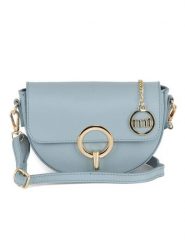 Mia Tomazzi Skórzana torebka "Azario" w kolorze błękitnym - 19 x 13 x 6 cm rozmiar: onesize. Niebieskie torby na ramię Mia Tomazzi, bez wzorów, z materiału, na ramię, bez dodatków. Za 208.99 zł.