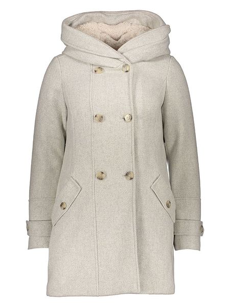 S.Oliver Płaszcz w kolorze kremowym rozmiar: 42. Brązowe płaszcze S.Oliver, s, bez wzorów, z wełny, bez kaptura. Za 256.09 zł.