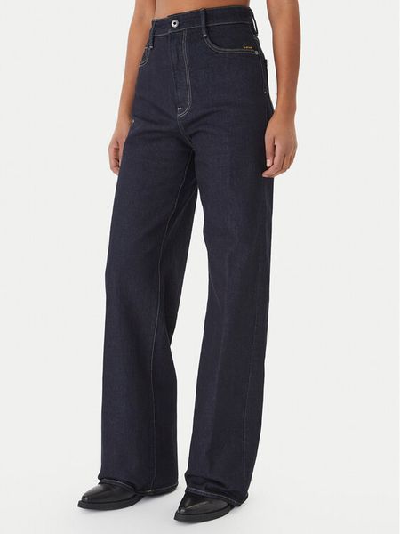 G-Star Raw Jeansy Deck 2.0 D23591-E205 Granatowy Wide Leg. Niebieskie jeansy G-Star Raw, bez wzorów. Za 310.99 zł.