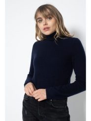 Perfect Cashmere Kaszmirowy golf "Ashley" w kolorze granatowym rozmiar: XL. Niebieskie golfy Perfect Cashmere, xl, bez wzorów, z kaszmiru, bez ramiączek. Za 347.99 zł.