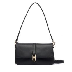 Torebka Tommy Hilfiger. Czarne torebki klasyczne TOMMY HILFIGER, bez wzorów, bez dodatków. Za 649.99 zł.