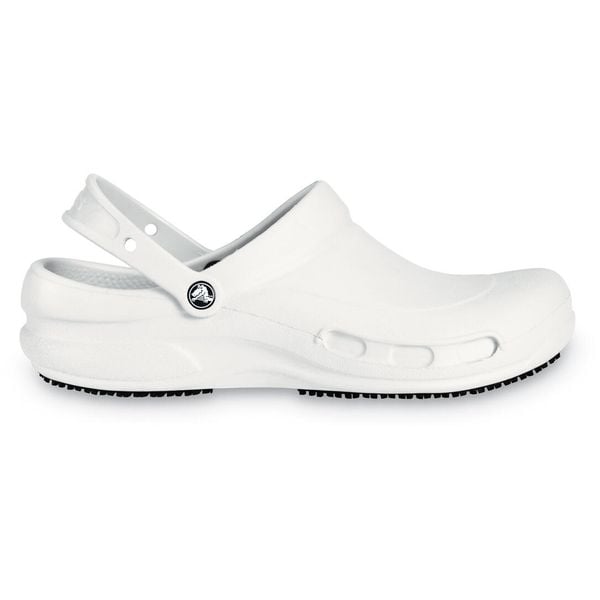 Japonki Crocs Bistro, Dla obu płci. Białe klapki Crocs, bez wzorów, z materiału, bez obcasa. Za 239.99 zł.