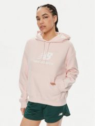 New Balance Bluza WT41504 Różowy Oversize. Czerwone bluzy New Balance, xs, bez wzorów, z bawełny, bez kaptura. Za 189.99 zł.