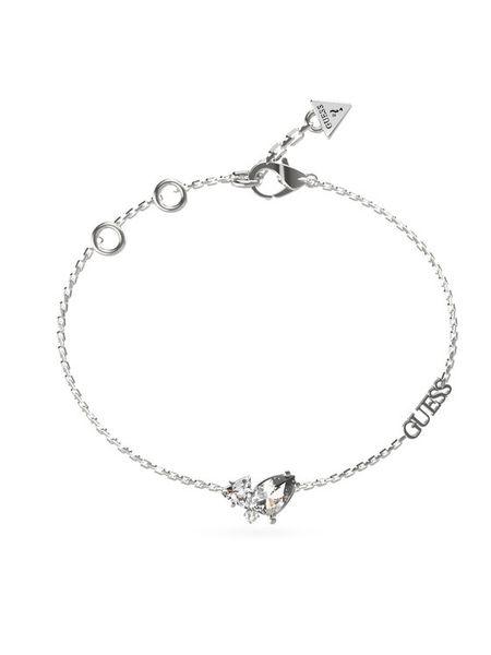 Guess Bransoletka JUBB04 414JW Srebrny. Szare bransoletki Guess, metalowe. Za 189.99 zł.