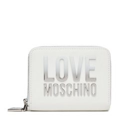 Duży Portfel Damski LOVE MOSCHINO. Białe portfele Love Moschino, bez wzorów. Za 519.99 zł.