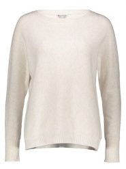 Street One Sweter w kolorze kremowym rozmiar: 44. Brązowe swetry Street One, bez wzorów, bez ramiączek. Za 74.81 zł.