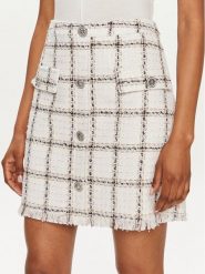 Bruuns Bazaar Spódnica trapezowa Jalena BBW3791 Biały Regular Fit. Białe spódnice Bruuns Bazaar, bez wzorów, z syntetyku, trapezowe. Za 969.99 zł.