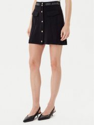 Liu Jo Spódnica TF5092 J4616 Czarny Regular Fit. Czarne spódnice Liu Jo, xxl, bez wzorów, z syntetyku, mini. Za 629.99 zł.