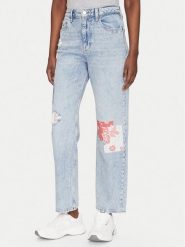 Tommy Jeans Jeansy Layla DW0DW20017 Niebieski Straight Fit. Niebieskie jeansy Tommy Jeans, bez wzorów. Za 379.99 zł.