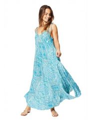 Ipanima Sukienka w kolorze błękitnym rozmiar: 34-40. Niebieskie sukienki Ipanima, bez wzorów, klasyczne, bez kołnierzyka, bez ramiączek, maxi, rozkloszowane. Za 78.99 zł.