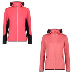 Bluza damska CMP. Czerwone bluzy CMP, bez wzorów, bez kaptura. Za 249.99 zł.