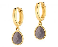 Kolczyki z mosiądzu pozłacane z agatami. Kolczyki Artelioni, pozłacane. Za 169.00 zł.