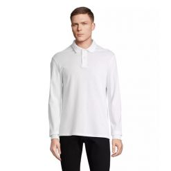 Koszulka polo z długim rękawem Sol's Pacific. Białe bluzki SOL'S, s, bez wzorów, bez kołnierzyka, bez ramiączek. Za 132.50 zł.