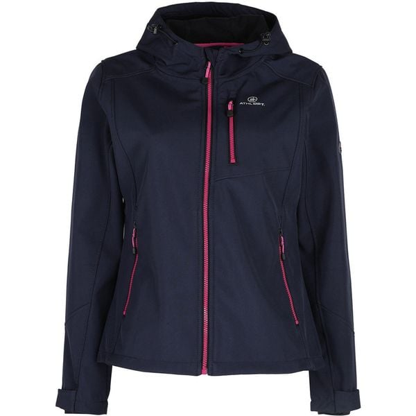 Kurtka Softshell Octavia dla Kobiet - Elegancka i Oddychająca. Niebieskie kurtki sportowe YOA, bez wzorów, z softshellu, bez kaptura. Za 295.99 zł.