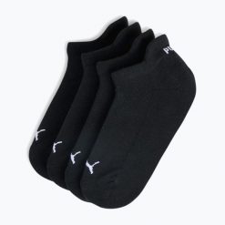 Skarpety damskie PUMA Cushioned Sneaker 2 pary. Czarne skarpety Puma, bez wzorów, z bawełny. Za 39.99 zł.