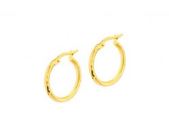 Złote kolczyki, 18 mm. Żółte kolczyki Apart, złote. Za 1,099.00 zł.