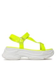 Jenny Fairy Sandały AJA0924-12 Zielony. Zielone sandały Jenny Fairy, bez wzorów, ze skóry, bez obcasa, na płaskiej podeszwie, bez zapięcia. Za 179.99 zł.