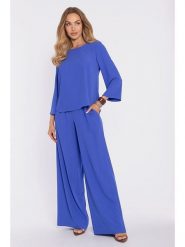 Made of emotion Spodnie w kolorze niebieskim rozmiar: XL. Niebieskie spodnie materiałowe Made Of Emotion, xl, bez wzorów, z materiału. Za 179.99 zł.