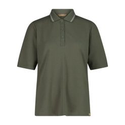 Damska koszulka polo CMP Sport. Zielone koszulki polo CMP, uniwersalny, bez wzorów, bez kołnierzyka, bez ramiączek. Za 150.00 zł.