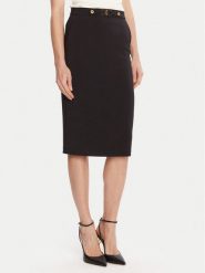 Elisabetta Franchi Spódnica ołówkowa GO-137-56E2-V320 Czarny Regular Fit. Czarne spódnice Elisabetta Franchi, bez wzorów, z syntetyku, ołówkowe. Za 1,389.00 zł.