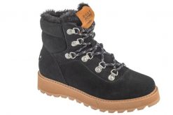 Trapery damskie, Bradie Lace Up Boots. Zielone trapery i śniegowce Roxy, z materiału. Za 379.99 zł.