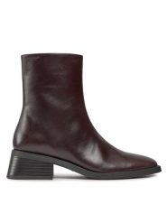 Vagabond Shoemakers Botki Blanca 5217-201-35 Brązowy. Brązowe botki Vagabond Shoemakers, bez wzorów, ze skóry, bez obcasa, na słupku, bez zapięcia. Za 719.99 zł.
