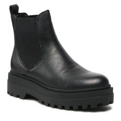 Sztyblety Lasocki. Czarne botki Lasocki, bez wzorów, bez obcasa, na płaskiej podeszwie, bez zapięcia. Za 114.99 zł.