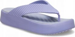 Japonki Dla Dorosłych Crocs Getaway Groove Platform Flip. Brązowe klapki Crocs, bez wzorów, z materiału, bez obcasa. Za 191.99 zł.