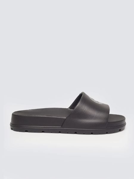 Klapki damskie czarne tt274a043 906. Czarne klapki Big Star, bez wzorów, z syntetyku, z otwartym noskiem, bez obcasa. Za 59.99 zł.