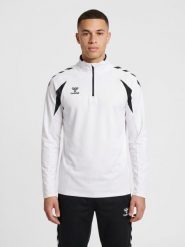 Bluza treningowa zapinana do połowy Hummel Core 2.0. Białe bluzy Hummel, s, bez wzorów, z materiału, bez kaptura. Za 211.15 zł.