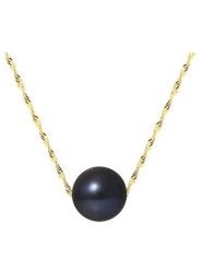 Pearline Złoty naszyjnik z perłą - dł. 42 cm rozmiar: onesize. Niebieskie naszyjniki Pearline, z perłą, złote. Za 587.99 zł.