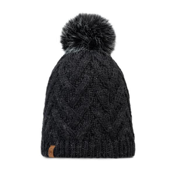 Czapka BUFF KNITTED & FLEECE BAND BEANIE CARYN. Szare czapki Buff, bez wzorów. Za 119.99 zł.